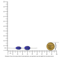 lapis lazuli cab bracelet