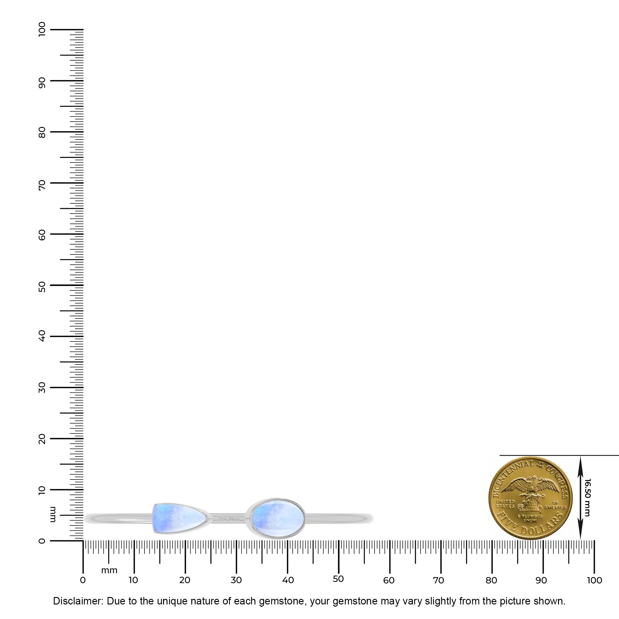 purple moonstone cab bracelet