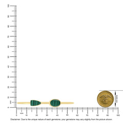 malachite cab bracelet