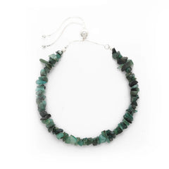 emerald rough bracelet