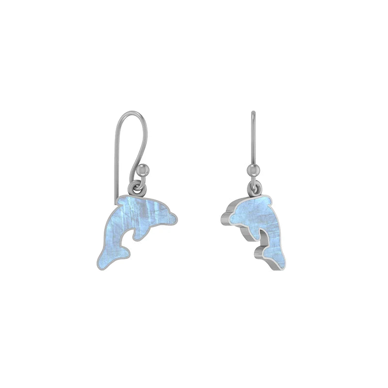 rainbow moonstone earrings