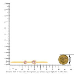 morganite cut bracelet