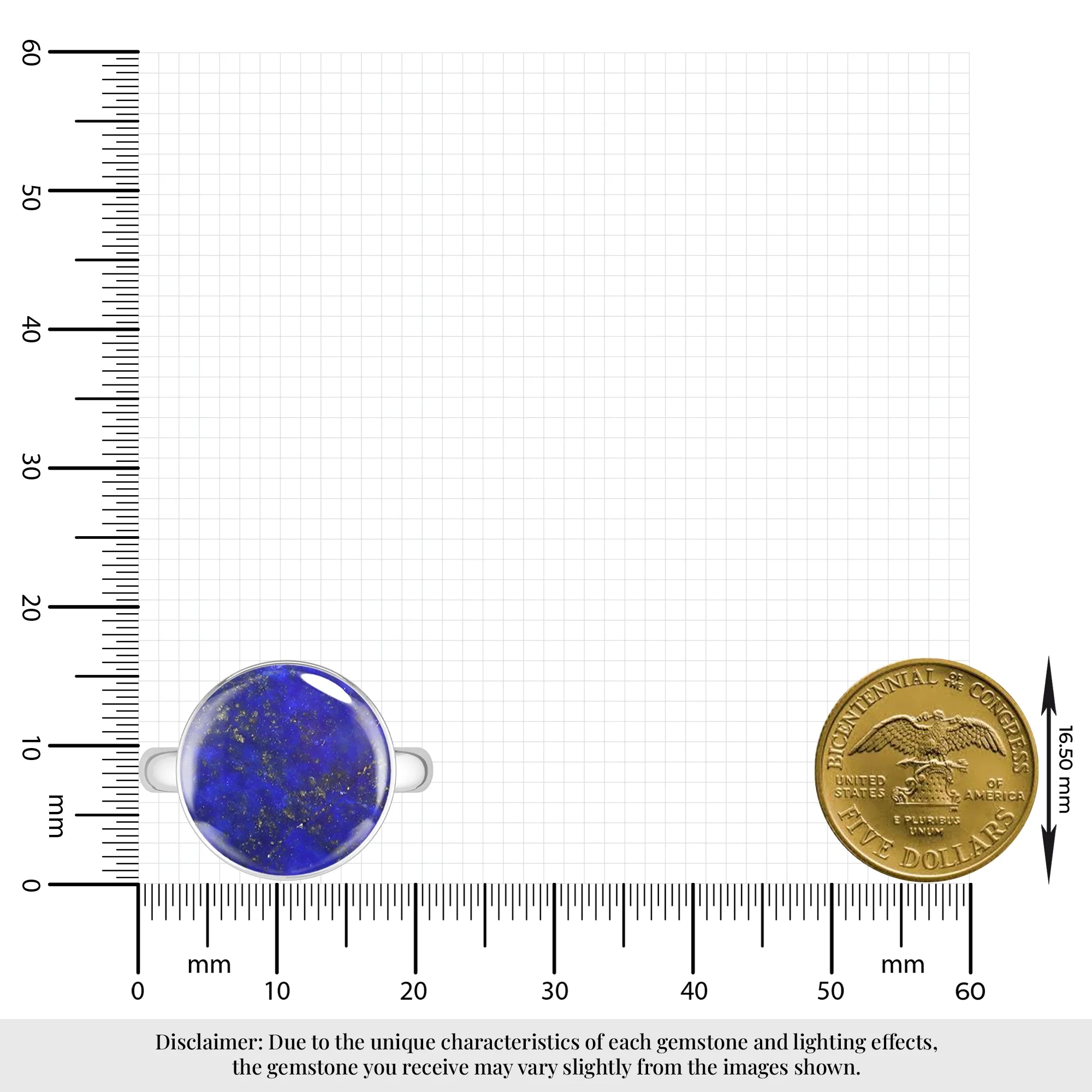 lapis-lazuli bezel-set ring