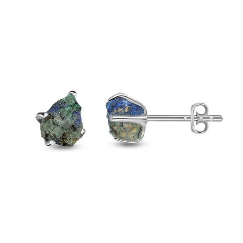 azurite malachite earrings 