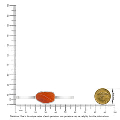 carnelian rough bracelet