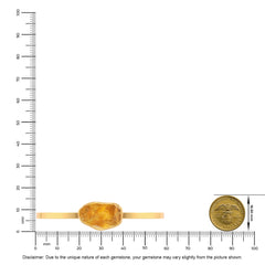 citrine rough bracelet