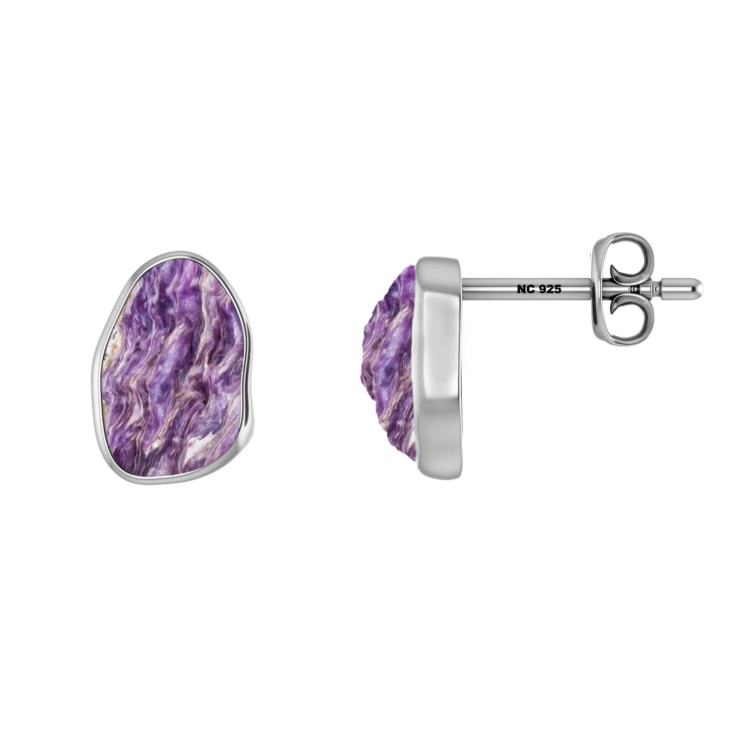 charoite earrings 