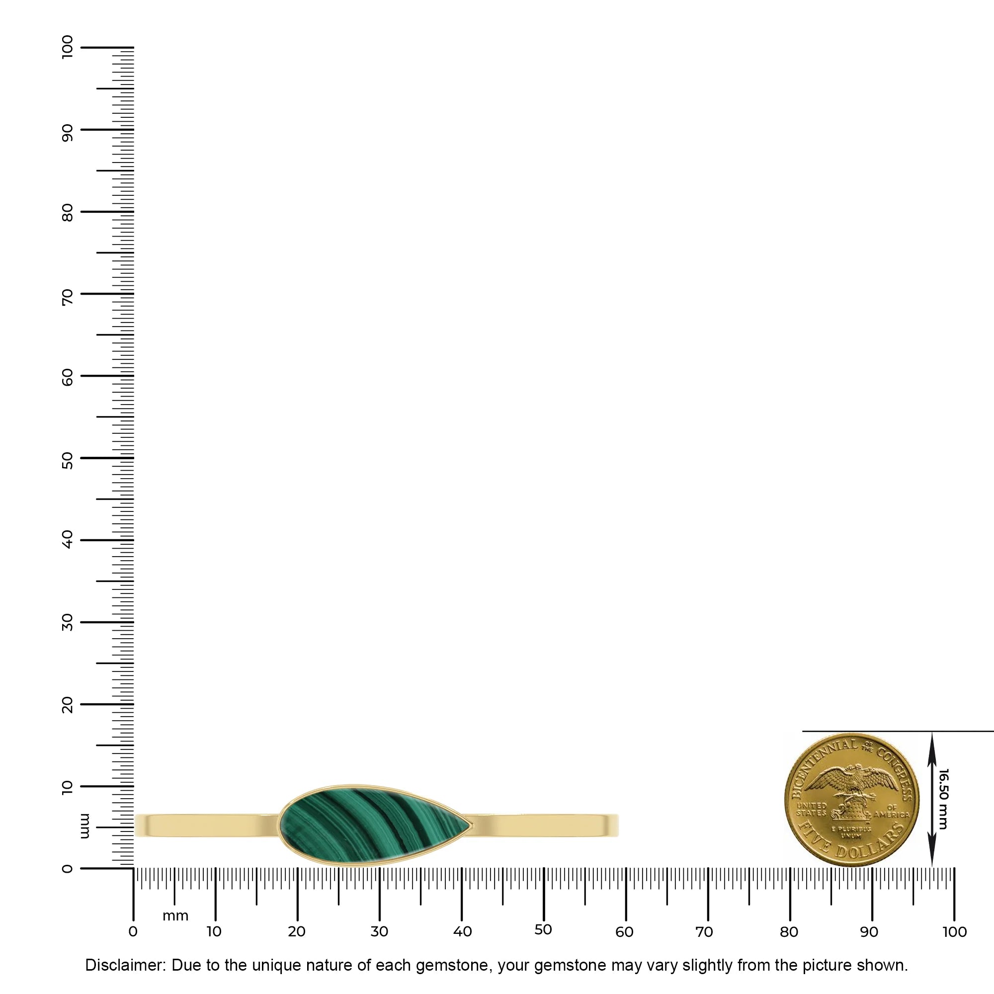 malachite rough bracelet