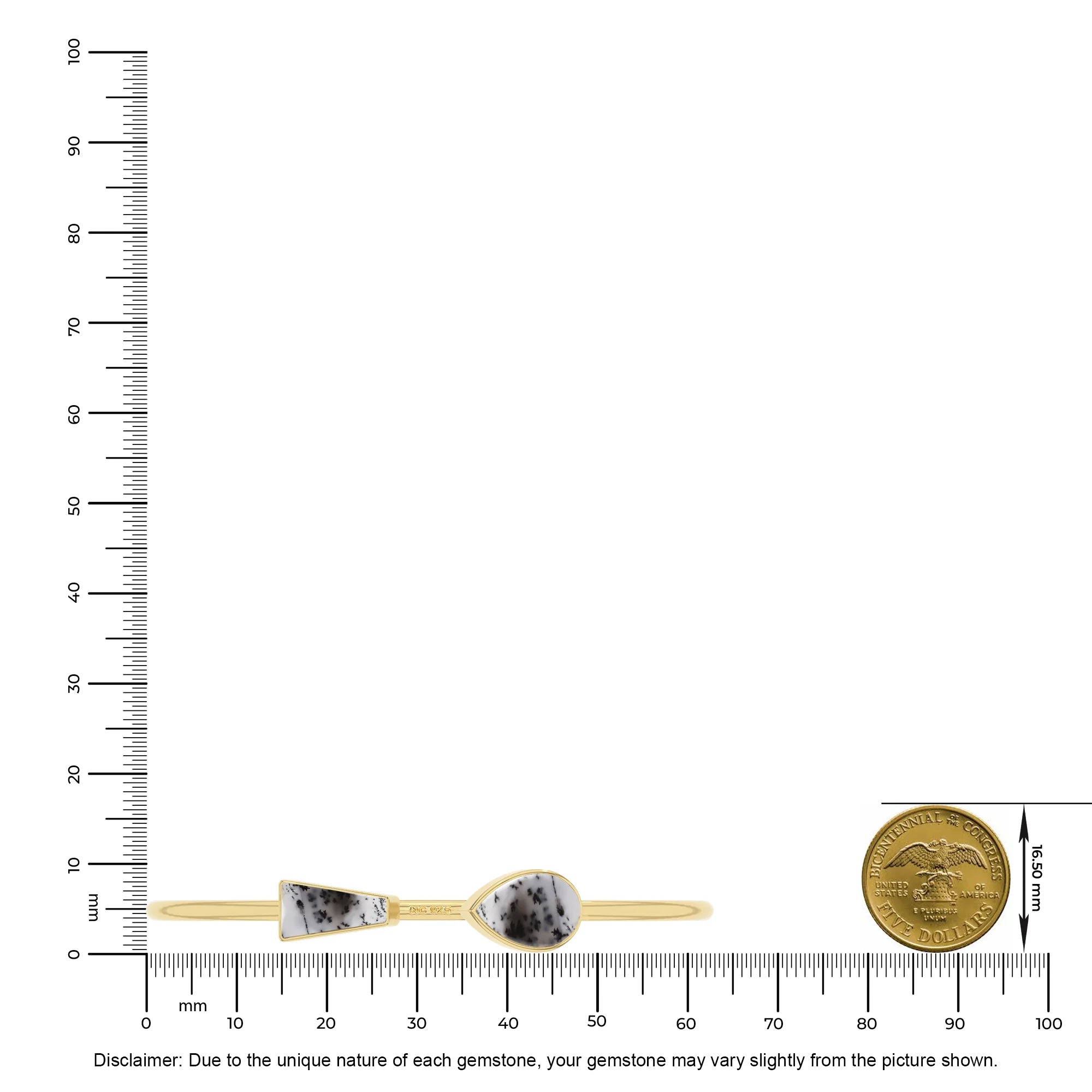 dendritic opal cab bracelet