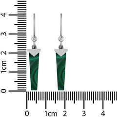 malachite earrings