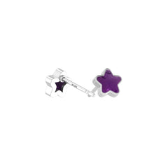 amethyst slice earrings