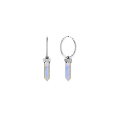 rainbow moonstone cut earrings