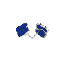 lapis lazuli slice earrings