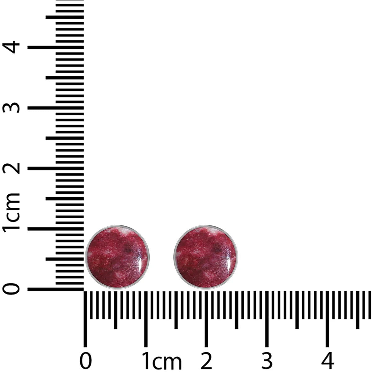 thulite cab earrings