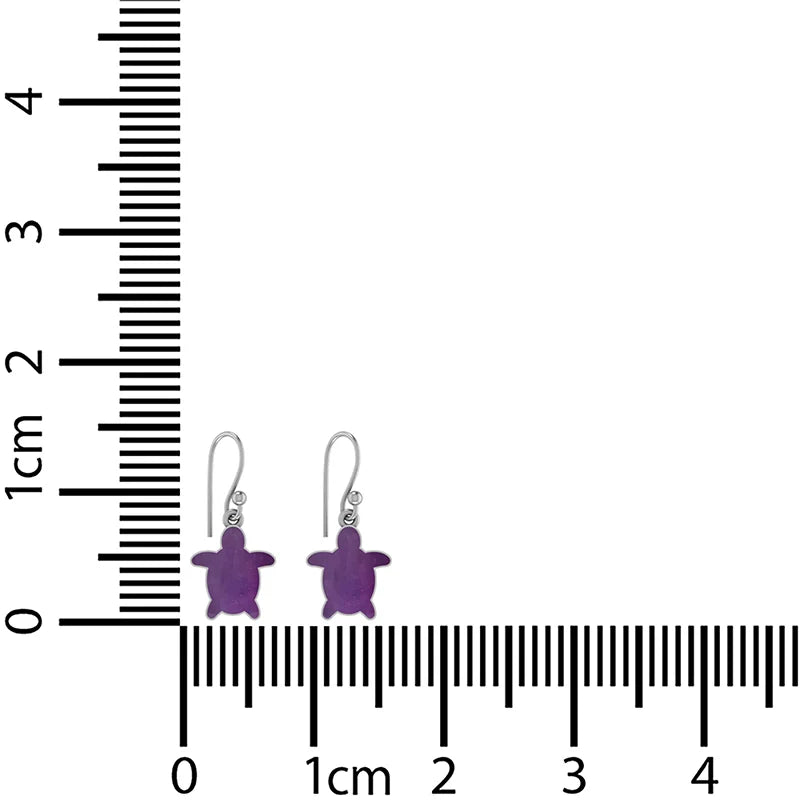 amethyst slice earrings