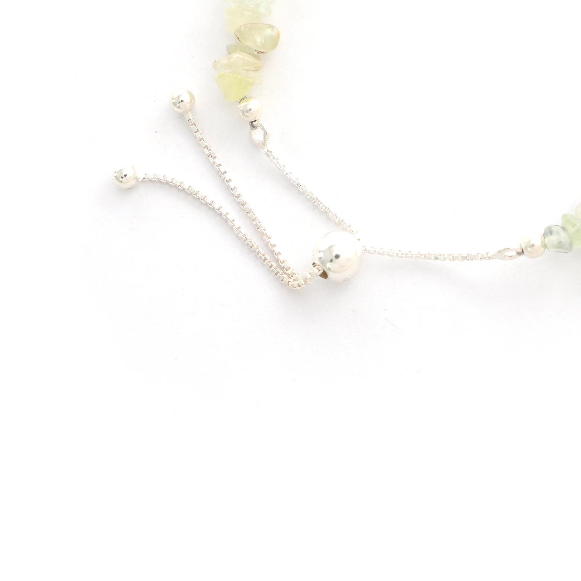 prehnite rough bracelet