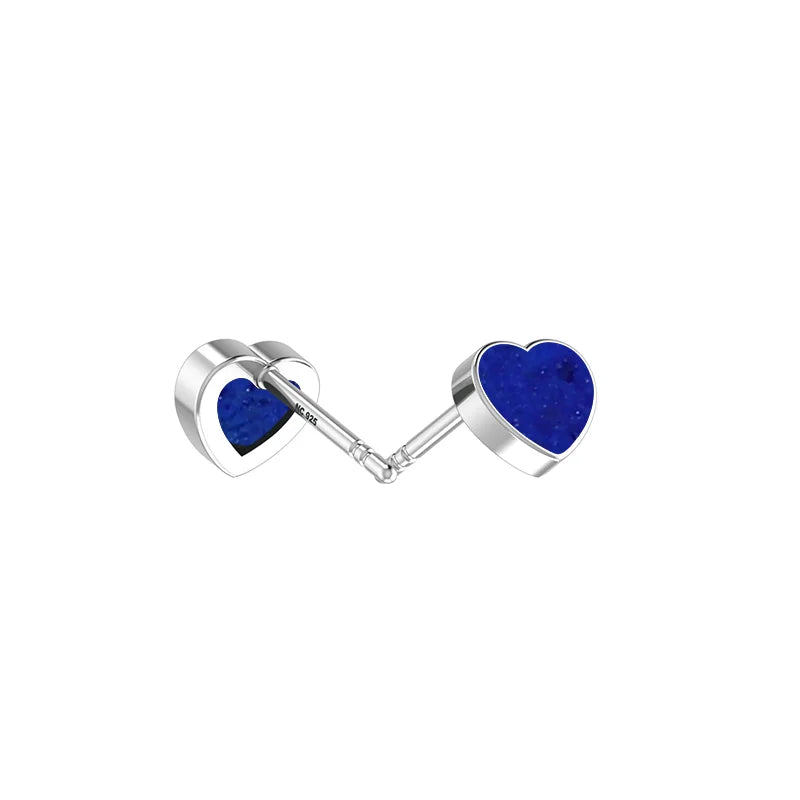 lapis lazuli slice earrings