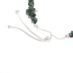 emerald rough bracelet