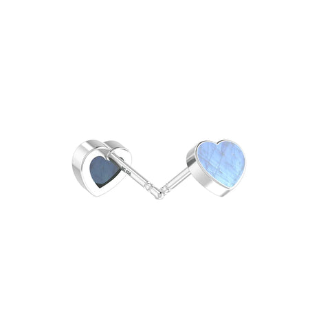 rainbow moonstone slice earrings