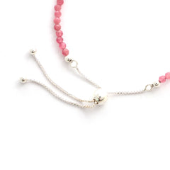 pink tourmaline cut bracelet