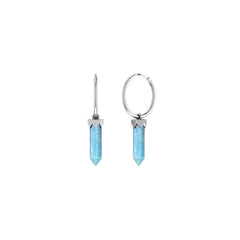 aquamarine cut earrings