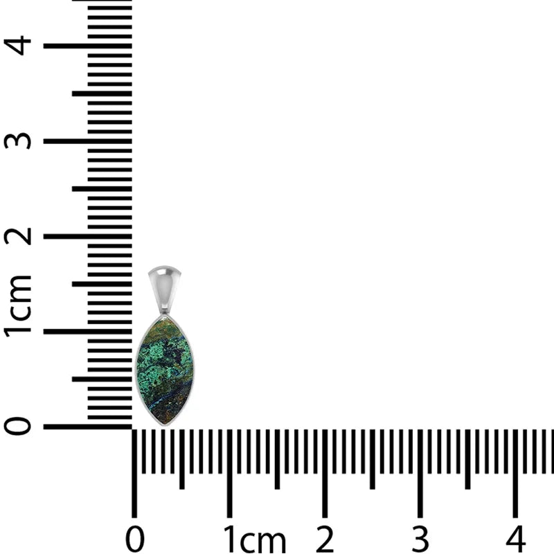 azurite malachite pendant