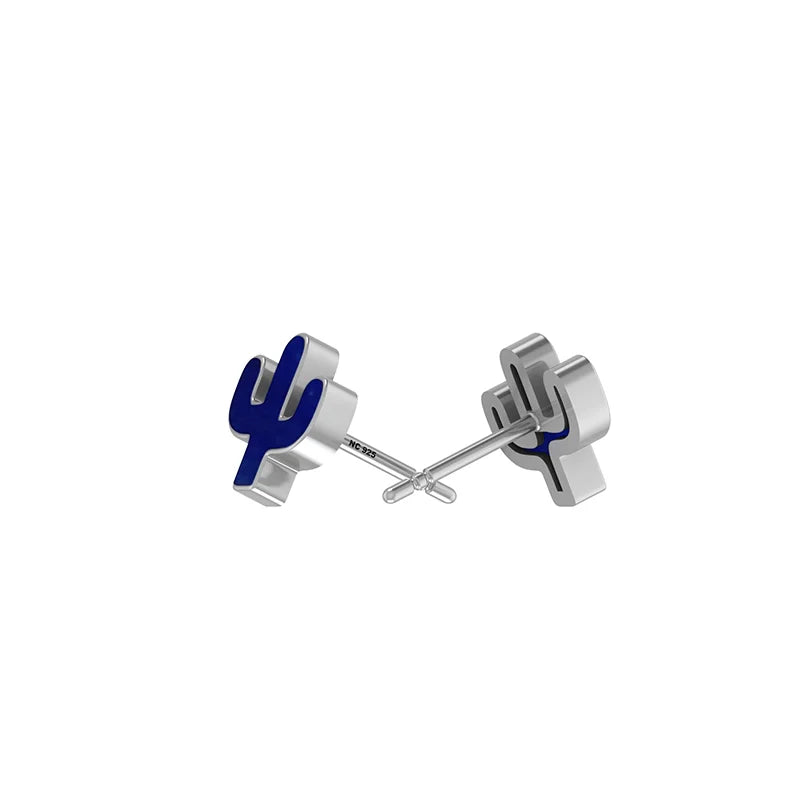 lapis lazuli slice earrings