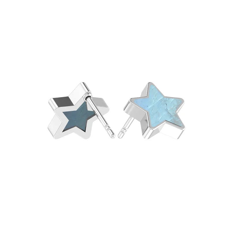 rainbow moonstone slice earrings