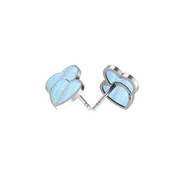rainbow moonstone slice earrings
