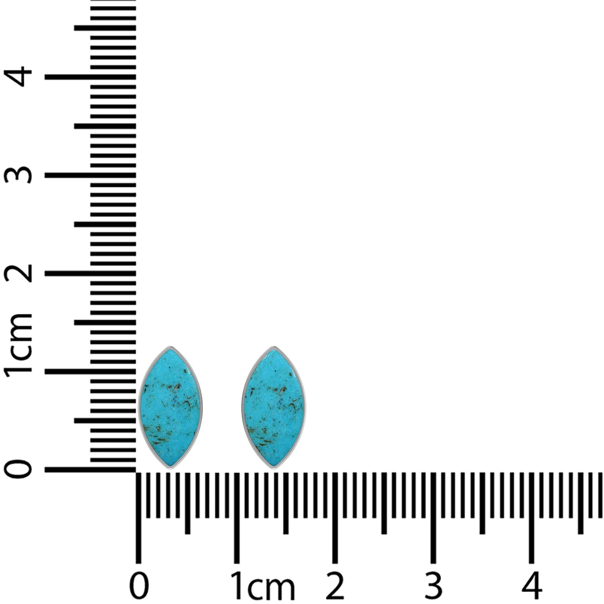 turquoise cab earrings