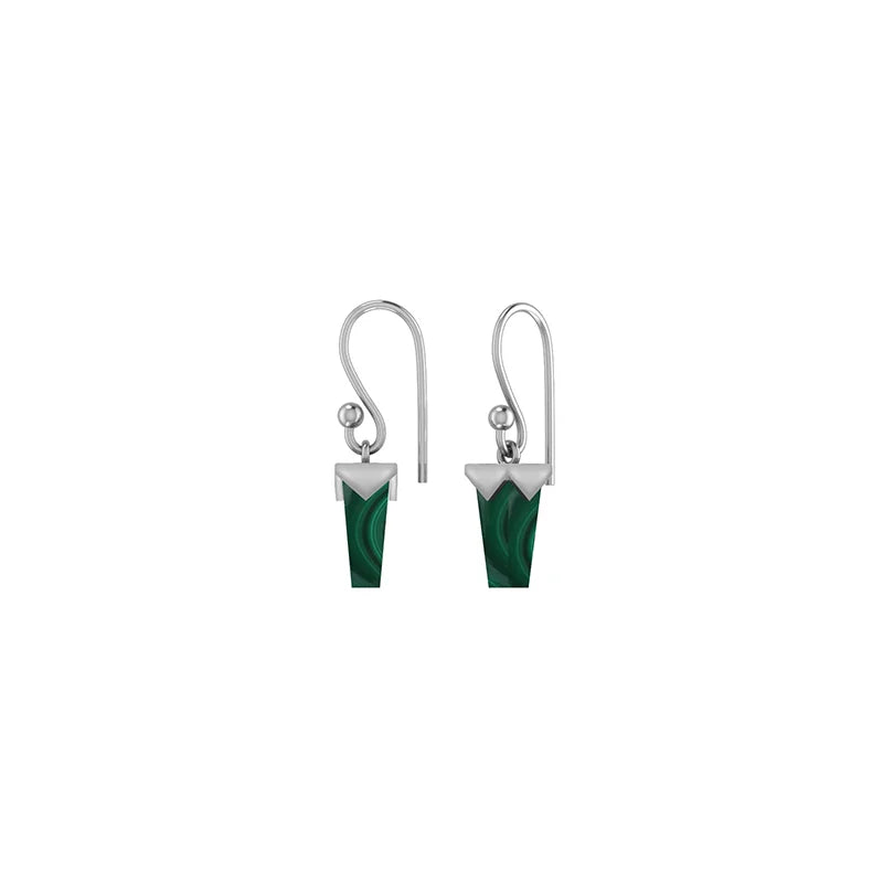 malachite earrings