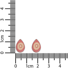 rhodochrosite cab earrings