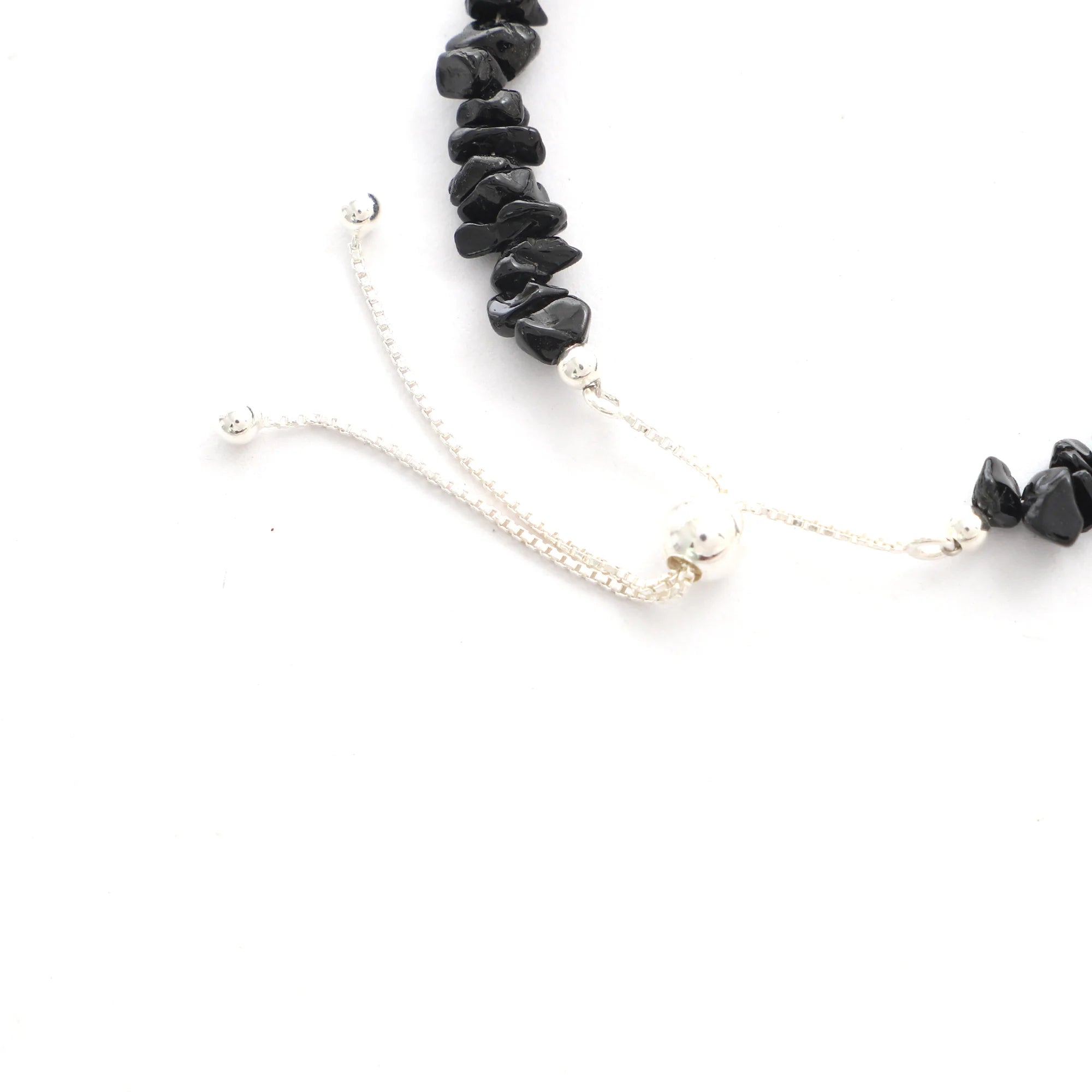 black spinel rough bracelet