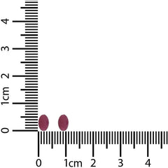 ruby cut oval earrings