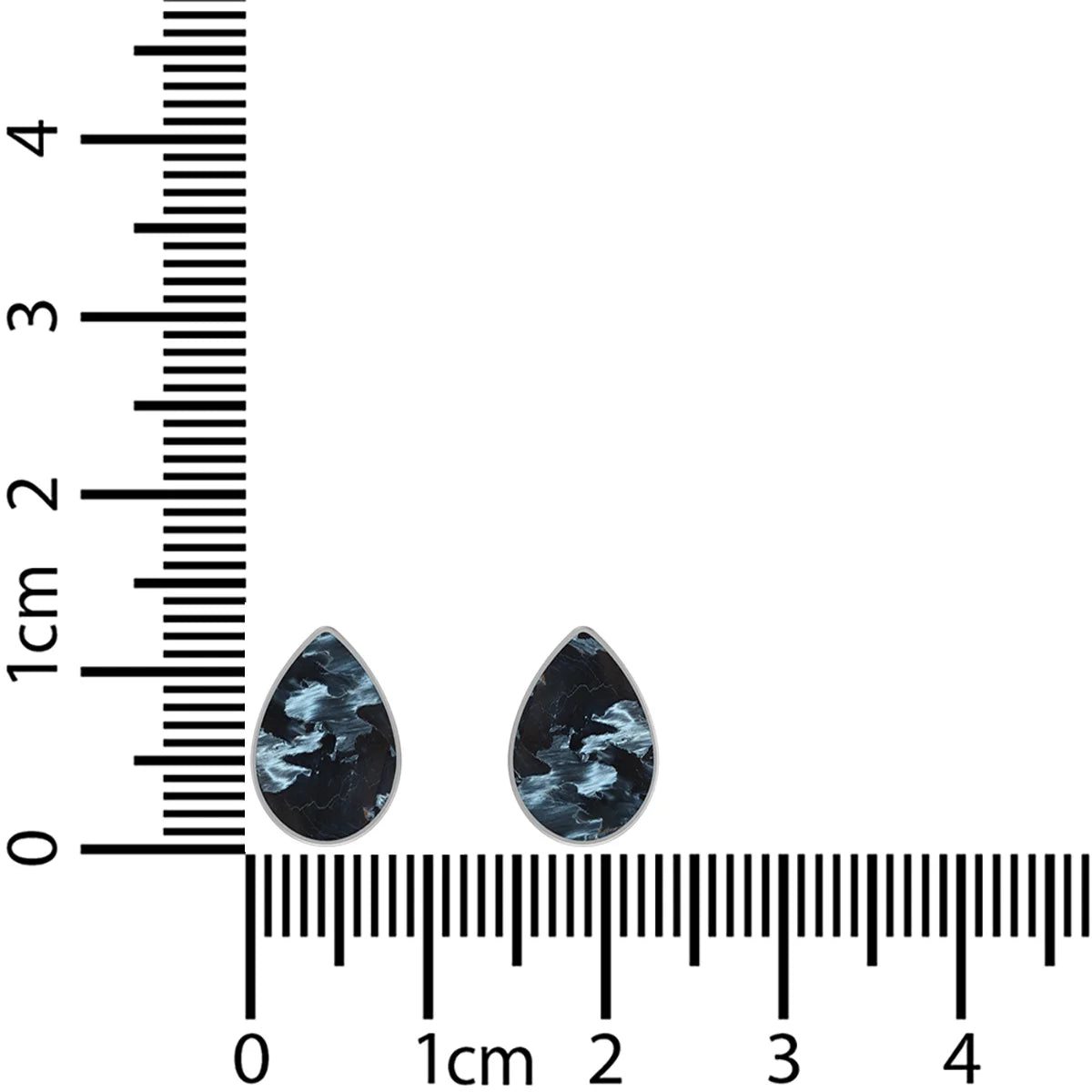 pietersite cab pear earrings