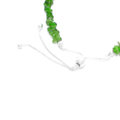 chrome-diopside rough bracelet