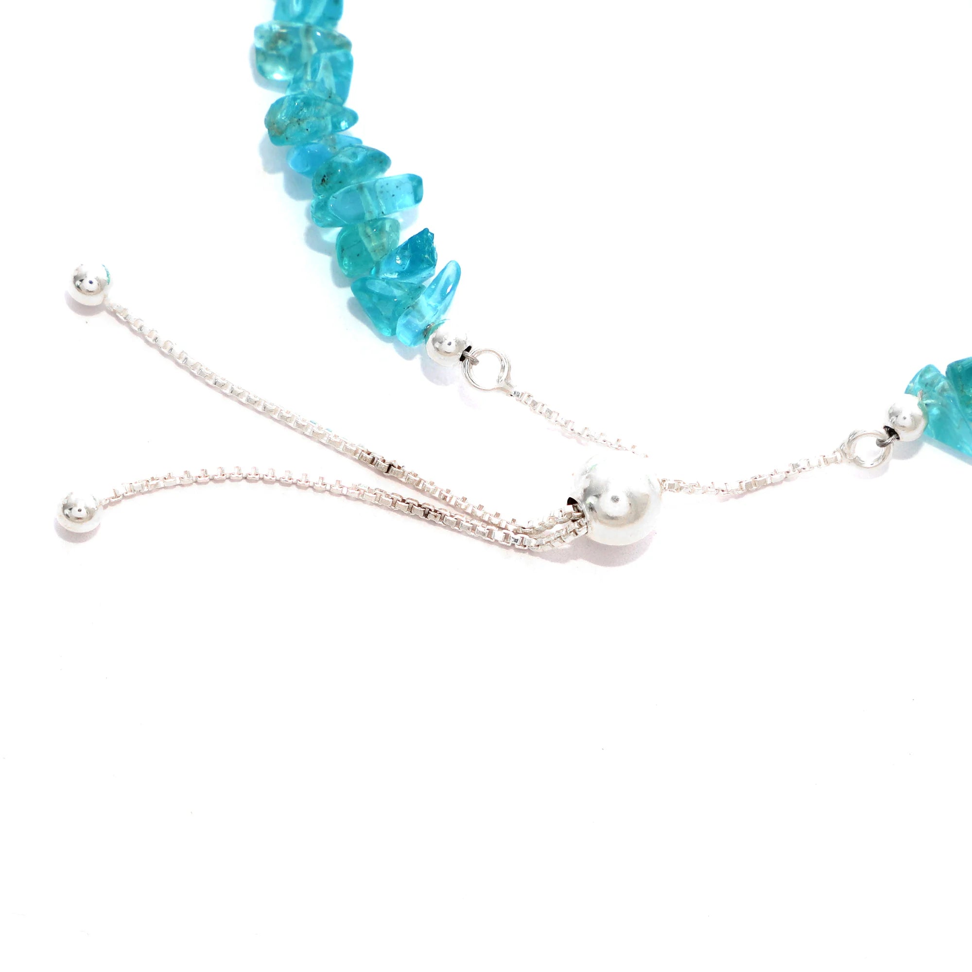 paraiba apatite rough bracelet