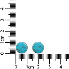 turquoise cab earrings