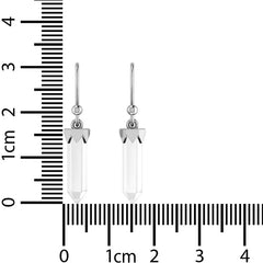 crystal cut earrings