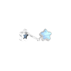 rainbow moonstone slice earrings