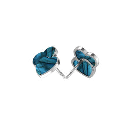 labradorite slice earrings