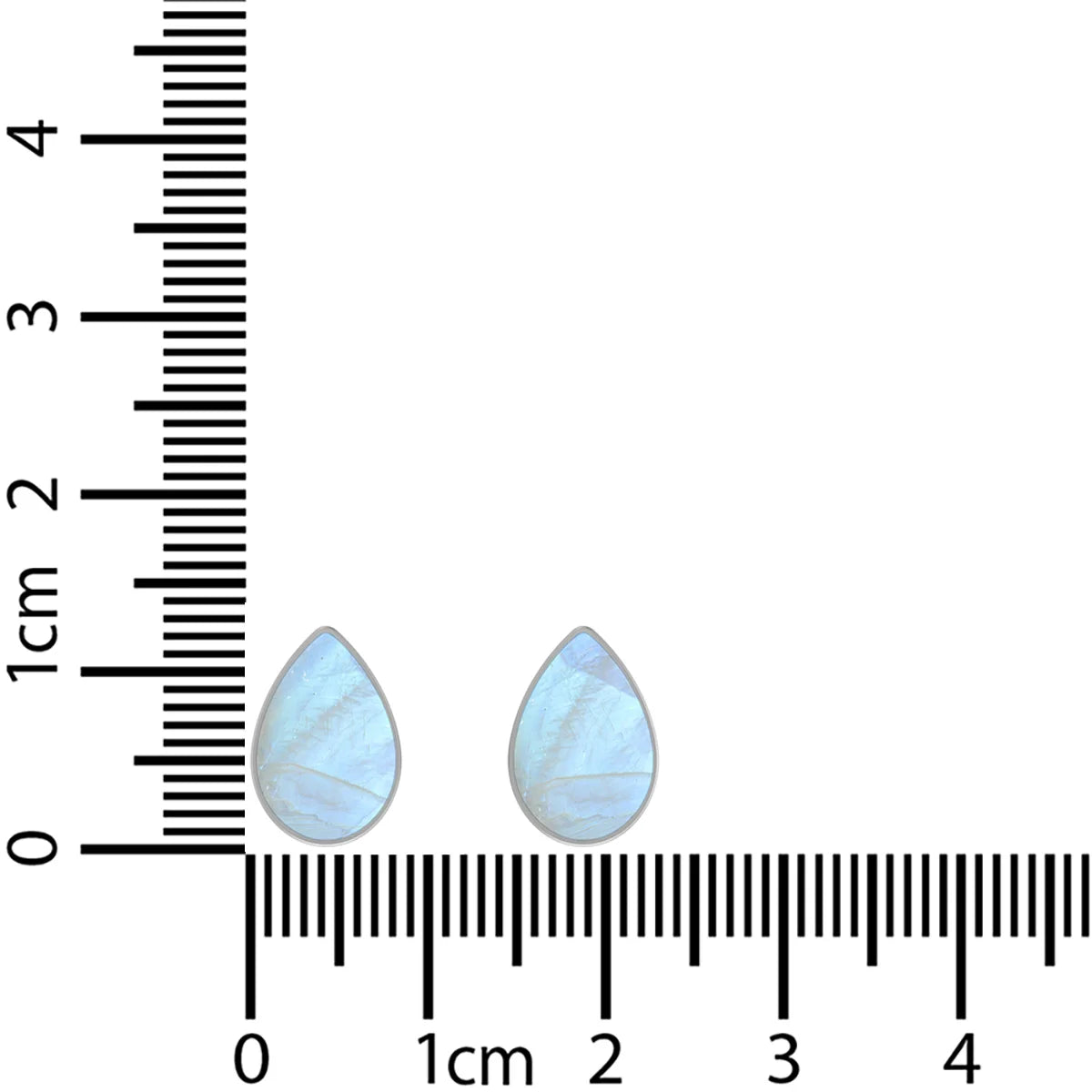 rainbow moonstone cab earrings