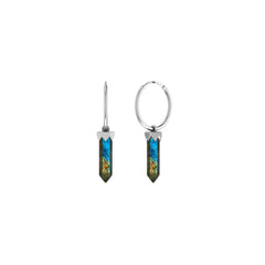 labradorite cut earrings