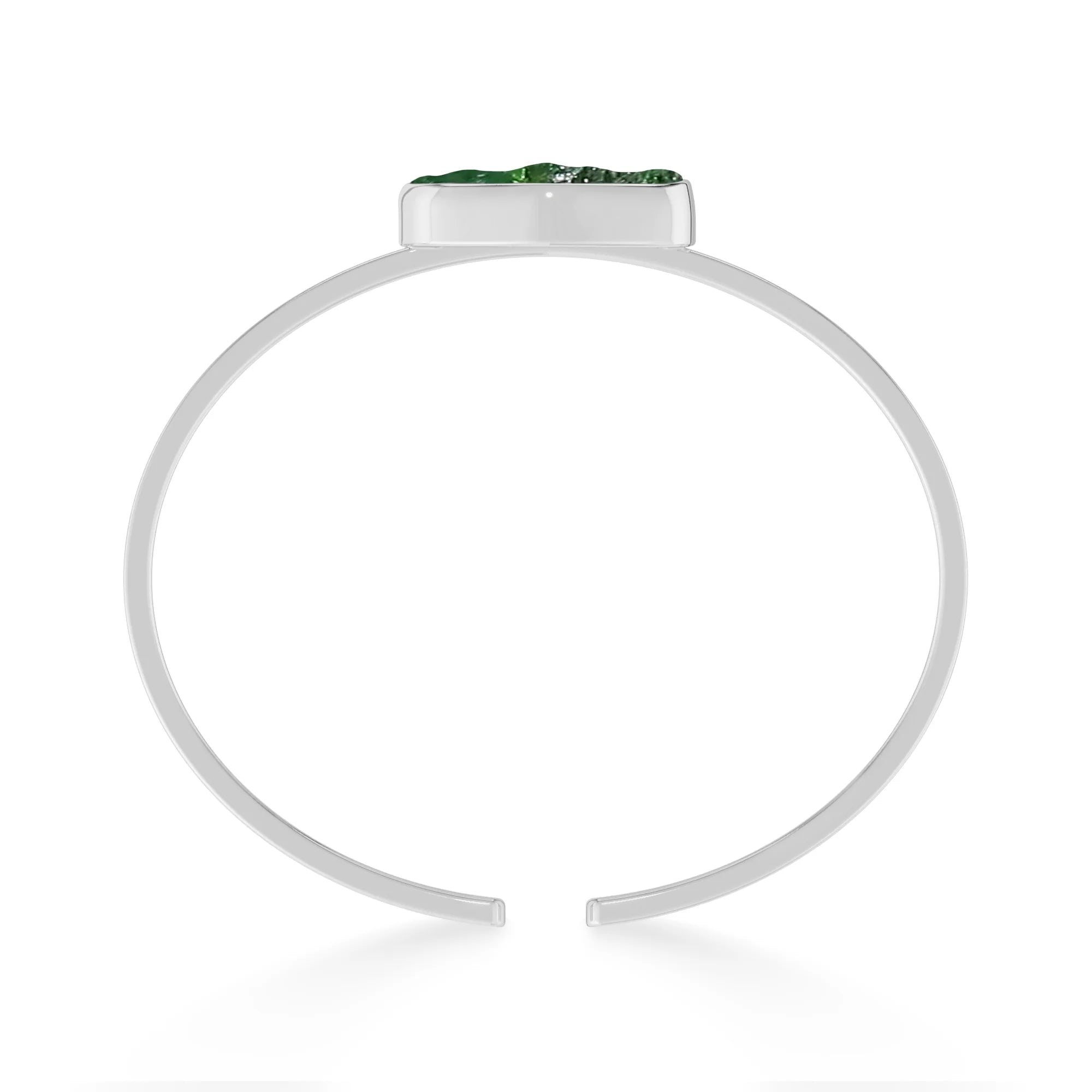 emerald rough bracelet