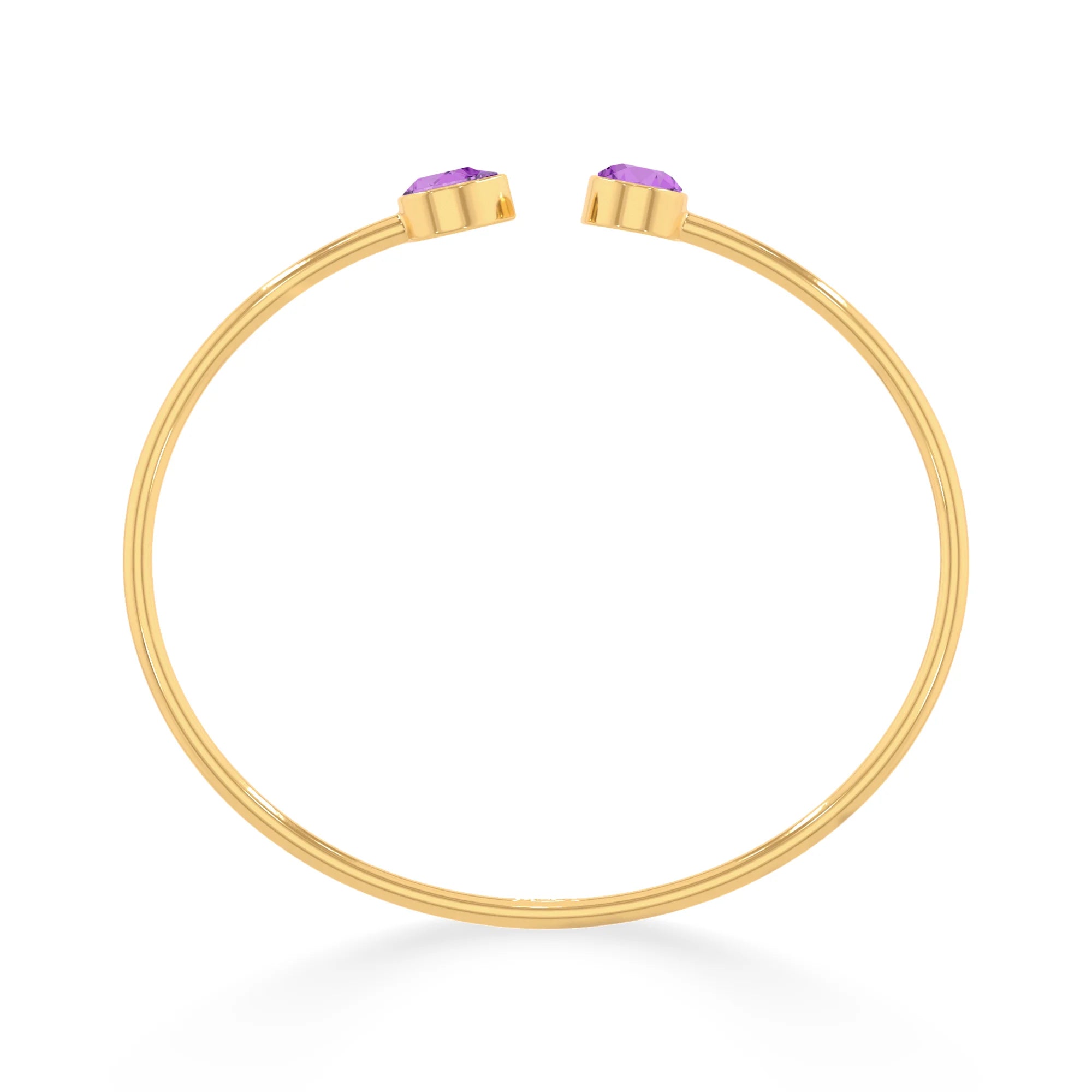amethyst cut bracelet