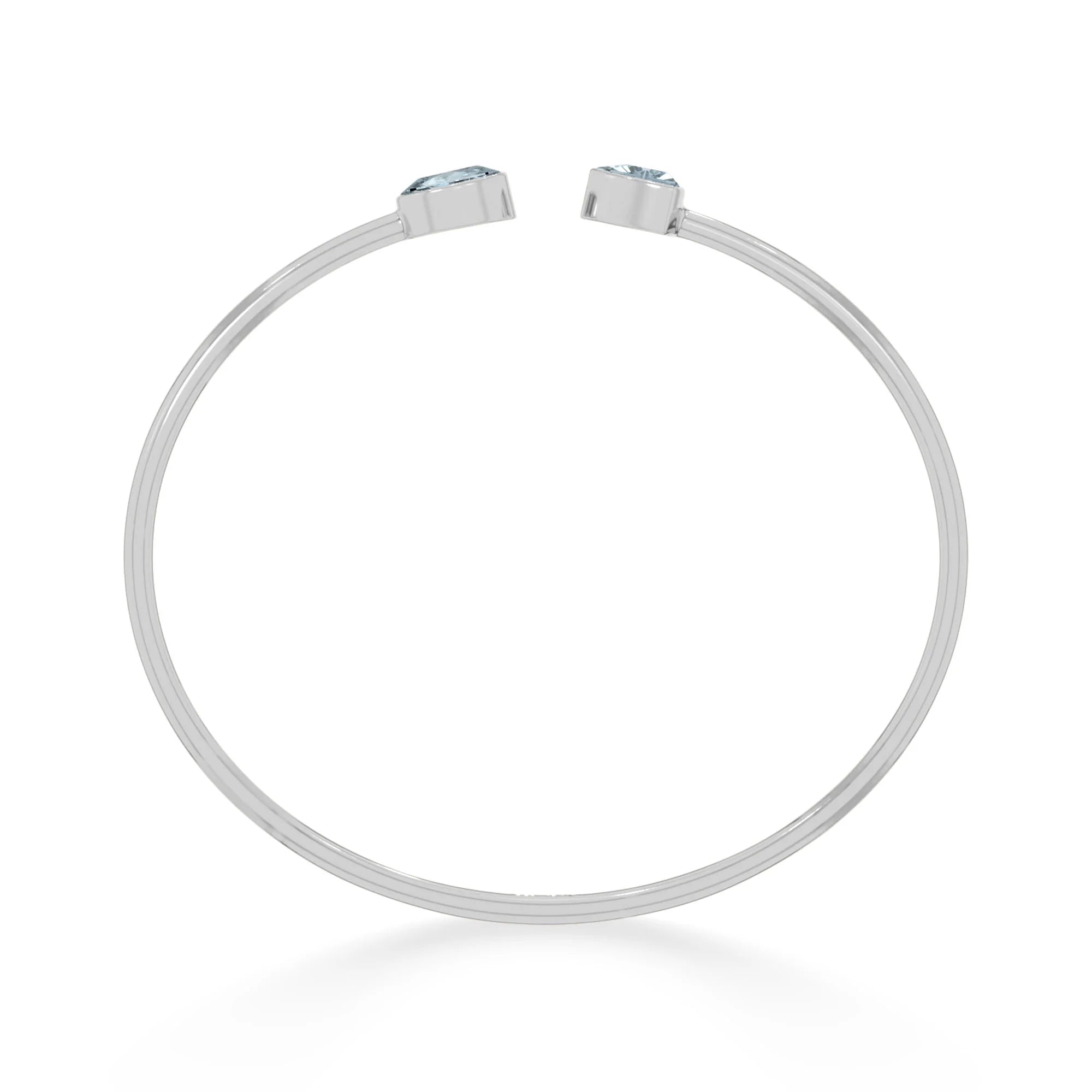 aquamarine cut bracelet