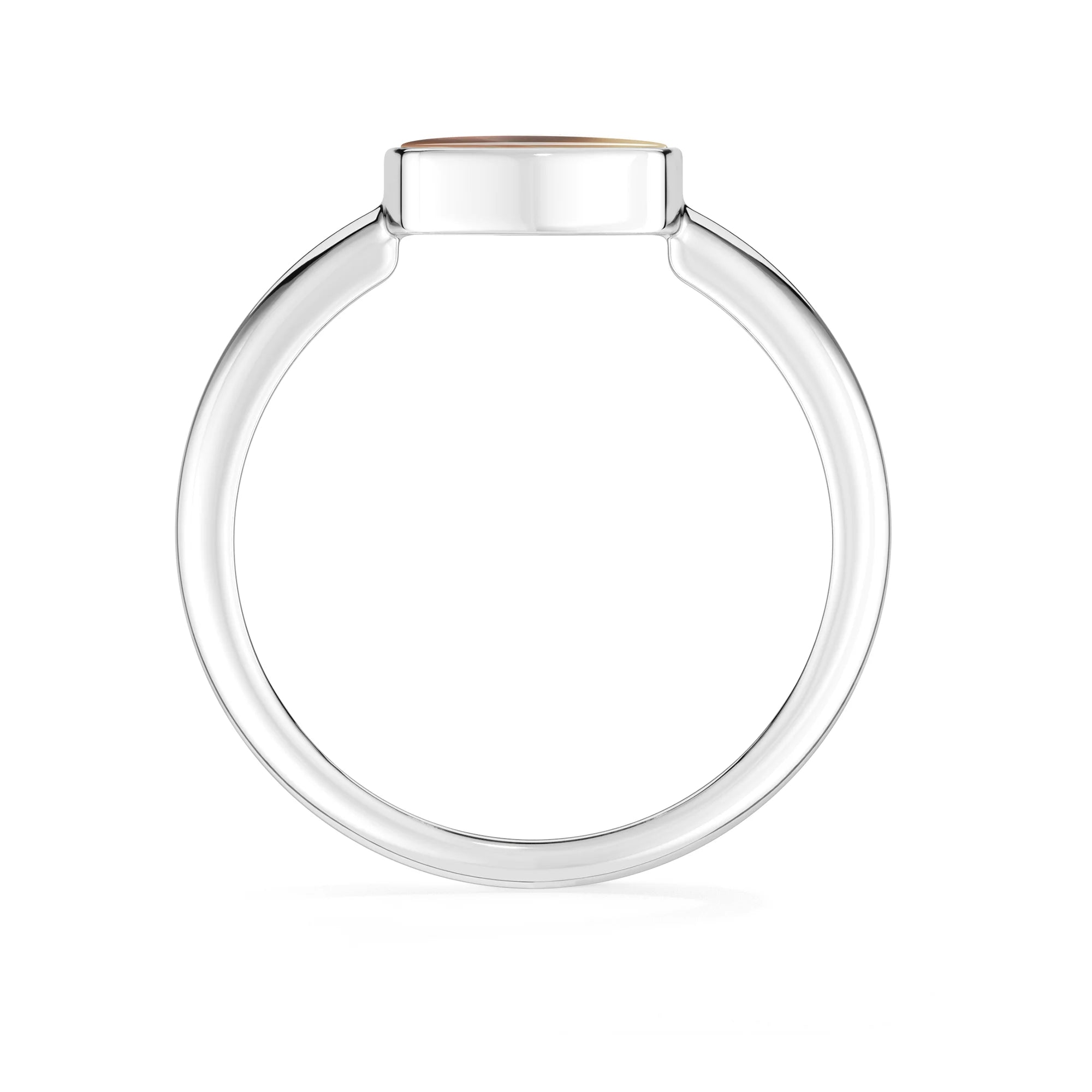 red imperial-jasper bezel-set ring