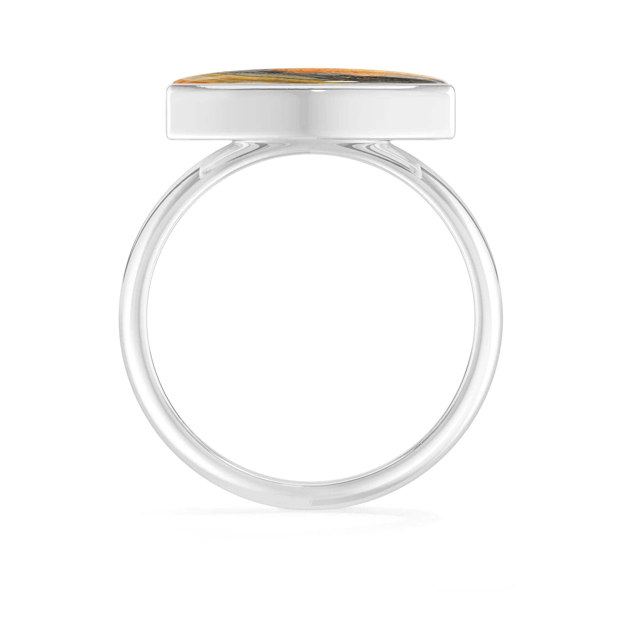 bumble-bee bezel-set ring