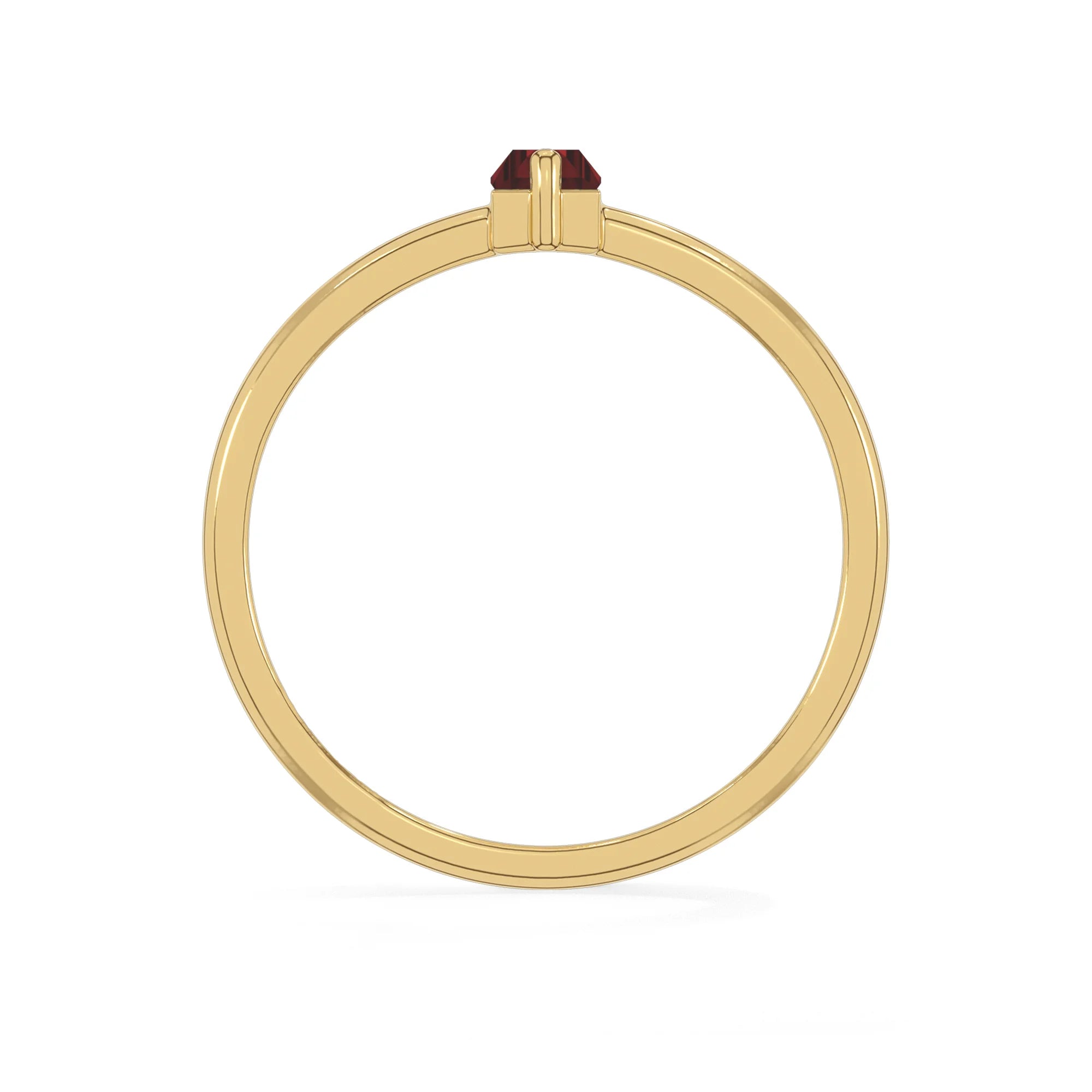 garnet prong-set ring