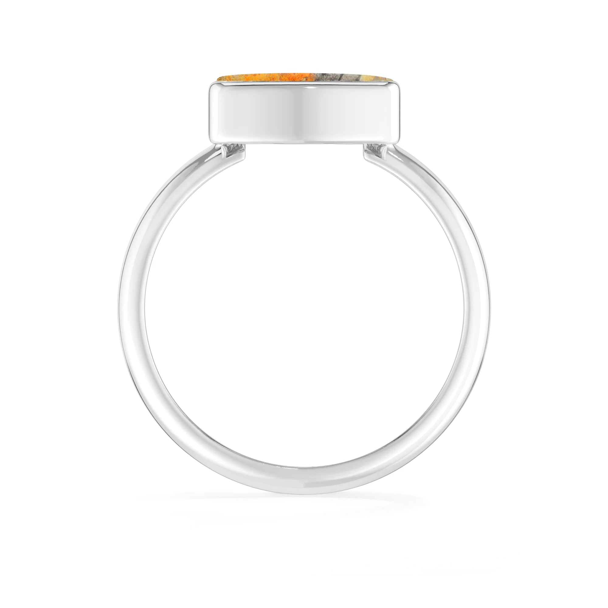 bumble-bee bezel-set ring